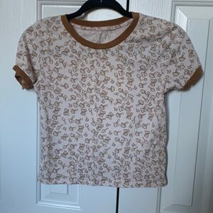 Junior’s Top Mushroom Patterned Top
